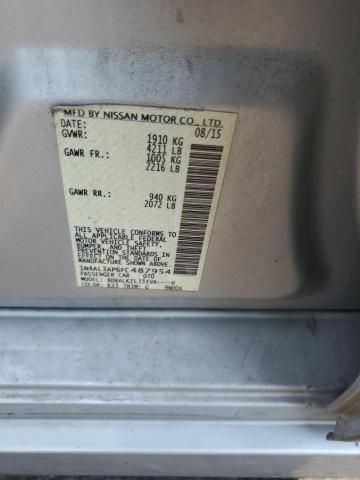 1N4AL3AP6FC487954 - 2015 NISSAN ALTIMA 2.5 银色 照片 13