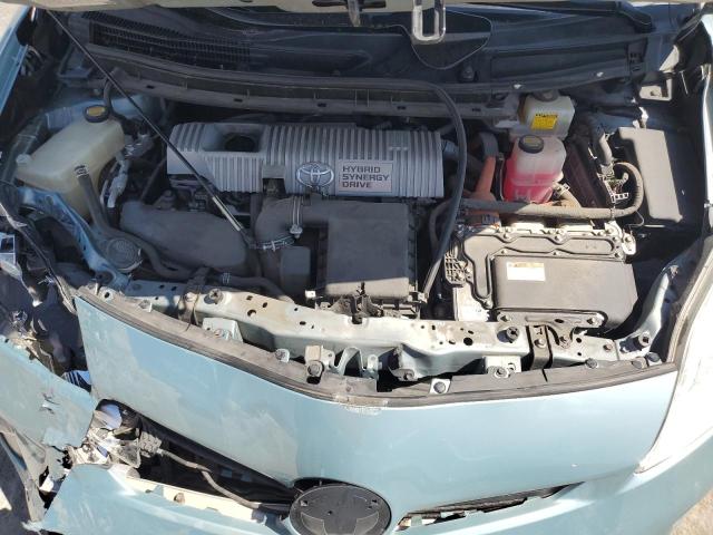 JTDKN3DU7D5625433 - 2013 TOYOTA PRIUS 青绿色 照片 11