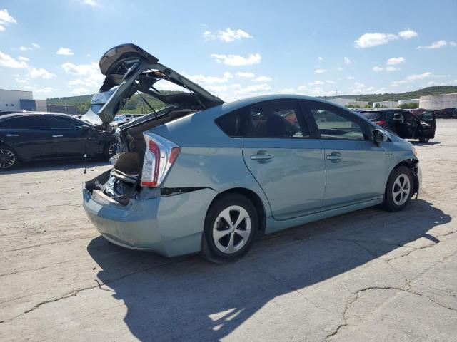 JTDKN3DU7D5625433 - 2013 TOYOTA PRIUS 青绿色 照片 3