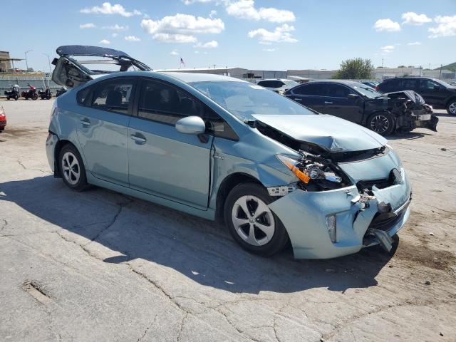 JTDKN3DU7D5625433 - 2013 TOYOTA PRIUS 青绿色 照片 4