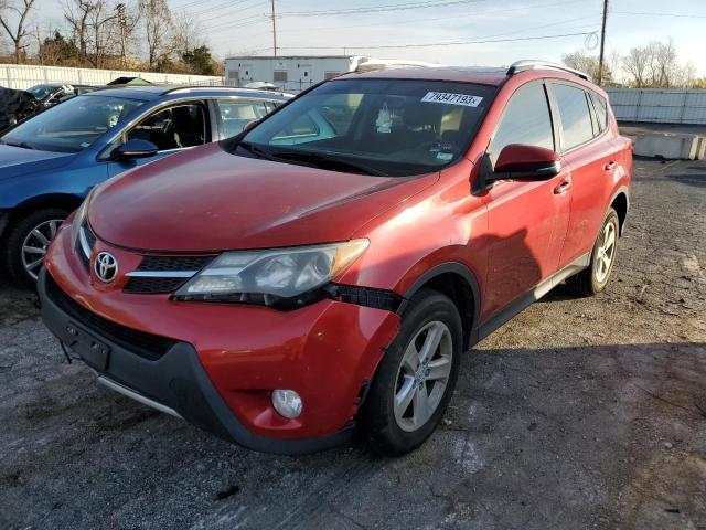 JTMRFREV6ED073954 - 2014 TOYOTA RAV4 XLE RED photo 1