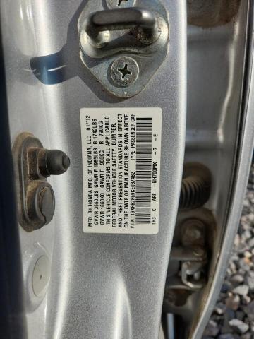 19XFB2F59CE037482 - 2012 HONDA CIVIC LX 银色 照片 13