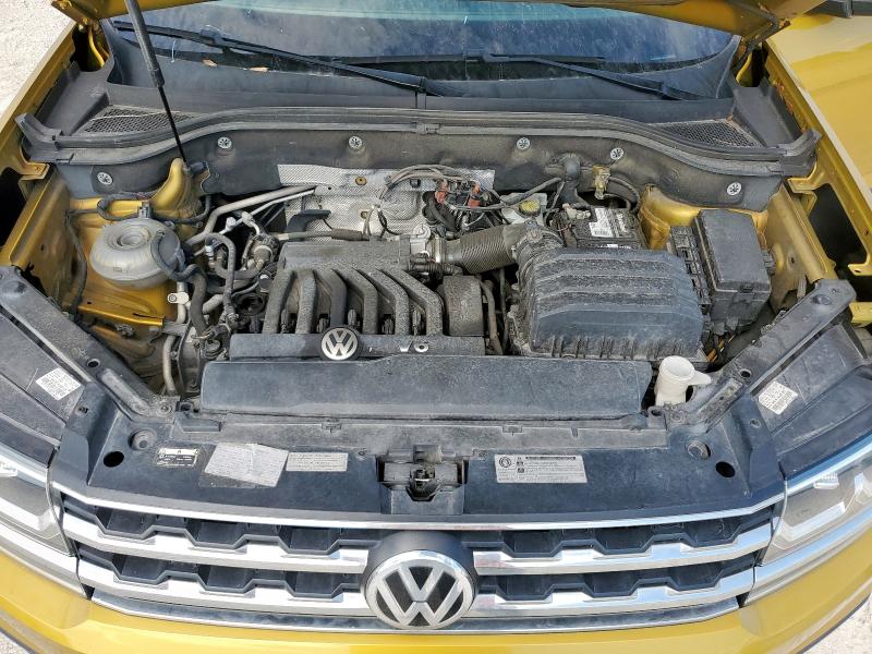 1V2DR2CA9JC540730 - 2018 VOLKSWAGEN ATLAS SE YELLOW photo 12