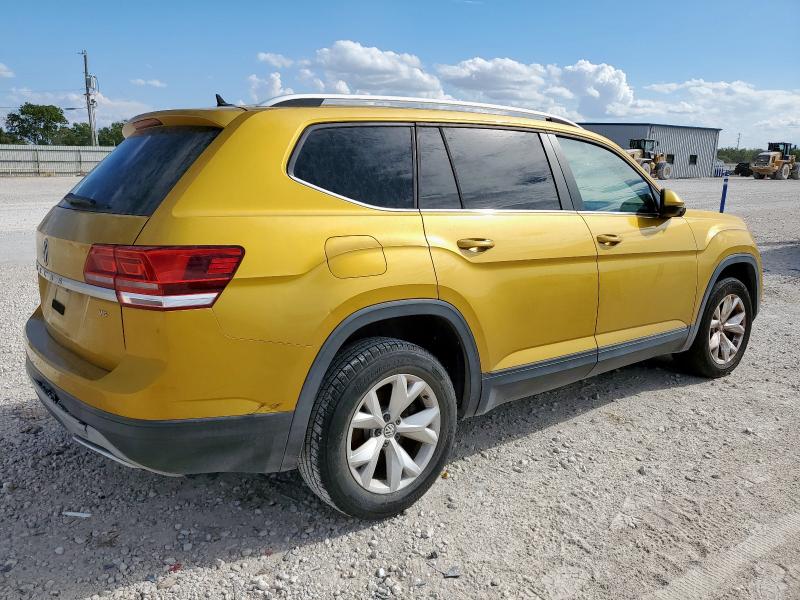 1V2DR2CA9JC540730 - 2018 VOLKSWAGEN ATLAS SE YELLOW photo 3