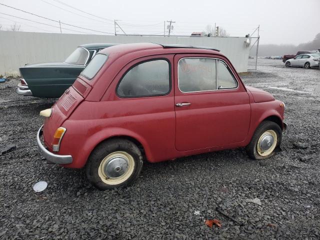 110F1408191 - 1967 FIAT 500 BURGUNDY photo 3