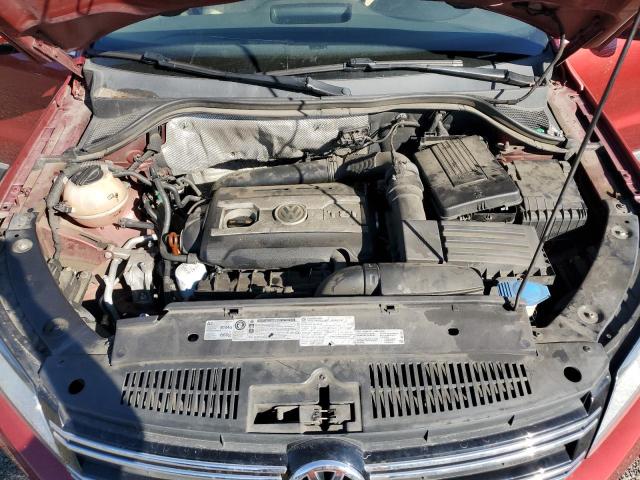 WVGAV7AXXCW001891 - 2012 VOLKSWAGEN TIGUAN S Tünd qırmızı foto 12