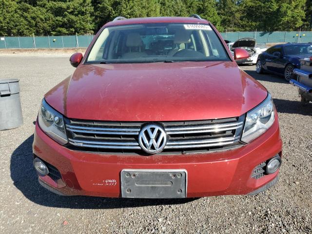 WVGAV7AXXCW001891 - 2012 VOLKSWAGEN TIGUAN S Tünd qırmızı foto 5