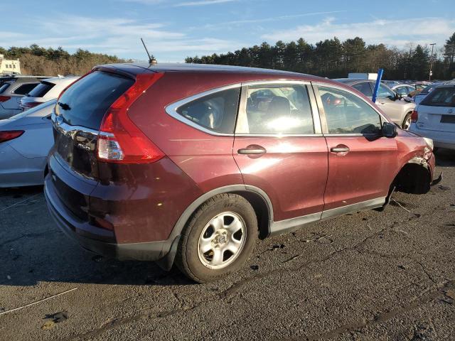 2HKRM4H30FH642960 - 2015 HONDA CR-V LX RED photo 3