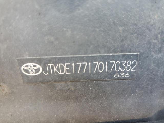 JTKDE177170170382 - 2007 TOYOTA SCION TC Մոխրագույն լուսանկար 12