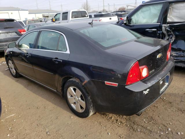 1G1ZJ57B784271031 - 2008 CHEVROLET MALIBU 2LT BLACK photo 2