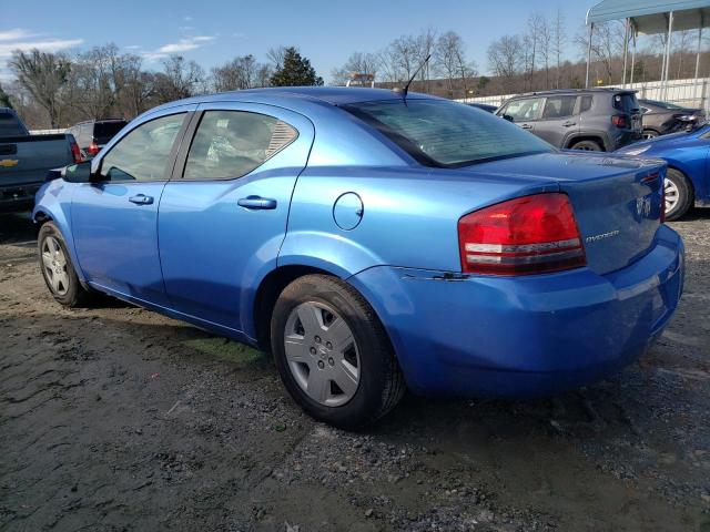 1B3LC46K18N241392 - 2008 DODGE AVENGER SE BLUE photo 2