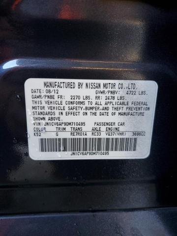 JN1CV6AP9DM710495 - 2013 INFINITI G37 BASE 灰色 照片 12