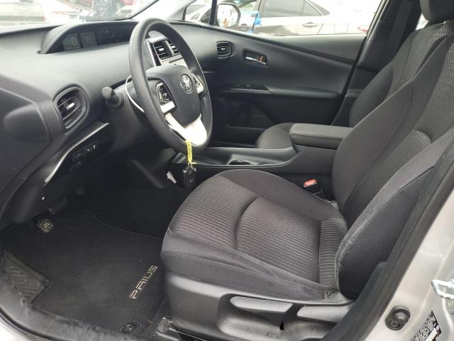 JTDKBRFUXH3574021 - 2017 TOYOTA PRIUS SILVER photo 7