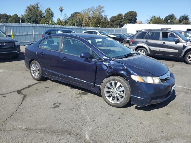1HGFA16899L026118 - 2009 HONDA CIVIC EX BLUE photo 4