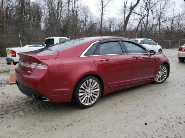 3LN6L2J99FR616570 - 2015 LINCOLN MKZ RED photo 3