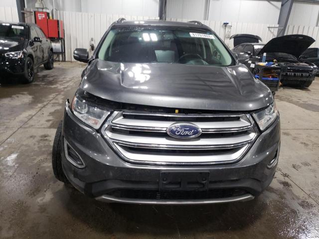 2FMTK4J99FBB55838 - 2015 FORD EDGE SEL GRAY photo 5