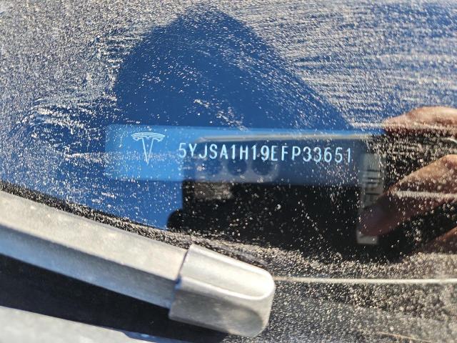 5YJSA1H19EFP33651 - 2014 TESLA MODEL S Արծաթագույն լուսանկար 12