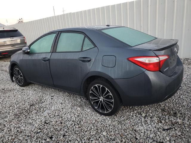 2T1BURHE3FC458244 - 2015 TOYOTA COROLLA L GRAY photo 2