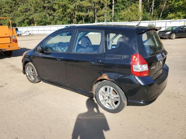 JHMGD38668S035802 - 2008 HONDA FIT SPORT შავი ფოტო 2