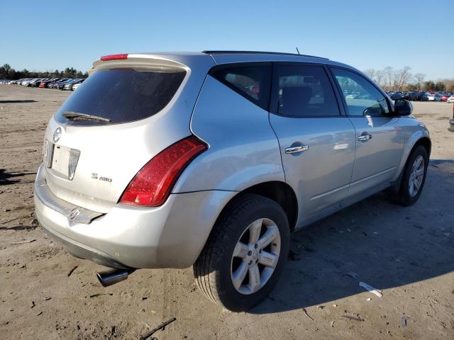 JN8AZ08WX7W622670 - 2007 NISSAN MURANO SL SILVER photo 3