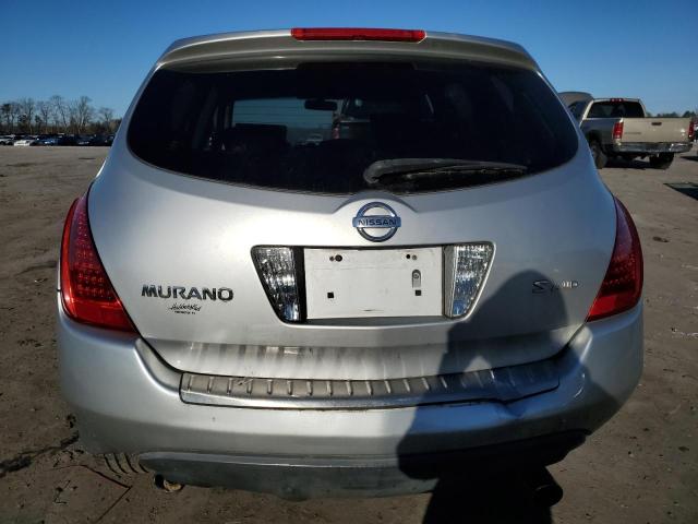 JN8AZ08WX7W622670 - 2007 NISSAN MURANO SL SILVER photo 6