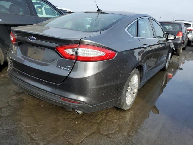 3FA6P0LU4FR195880 - 2015 FORD FUSION SE HYBRID GRAY photo 3