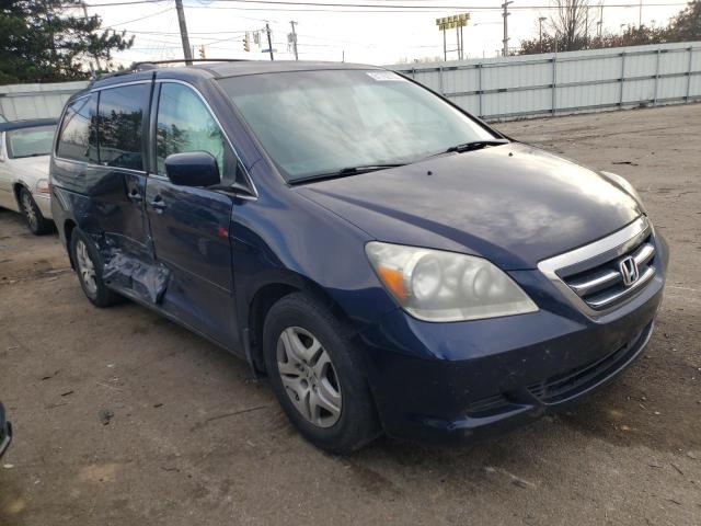 5FNRL38457B132495 - 2007 HONDA ODYSSEY EX BLUE photo 4