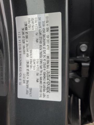 3MZBN1W3XJM162747 - 2018 MAZDA 3 GRAND TOURING Сұр фото 12