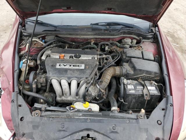 1HGCM55804A136109 - 2004 HONDA ACCORD EX BURGUNDY photo 11