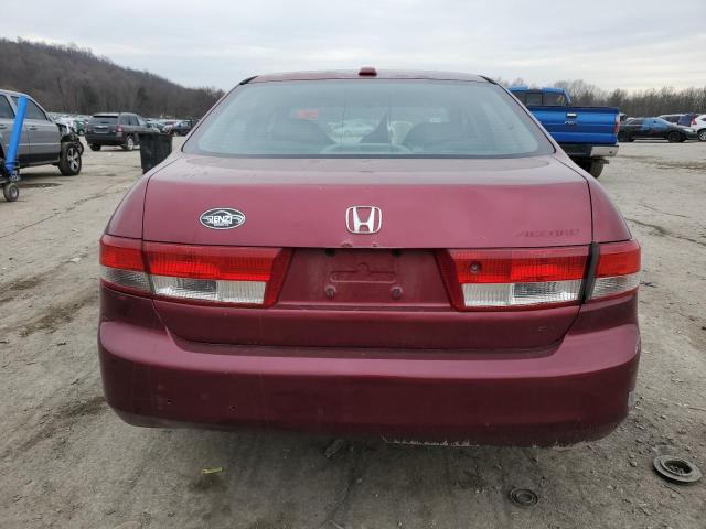 1HGCM55804A136109 - 2004 HONDA ACCORD EX BURGUNDY photo 6