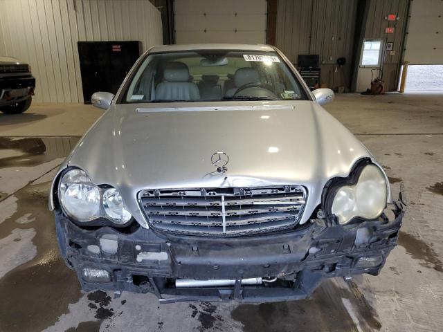 WDBRF92H06F782284 - 2006 MERCEDES-BENZ C 280 4MATIC SILVER photo 5