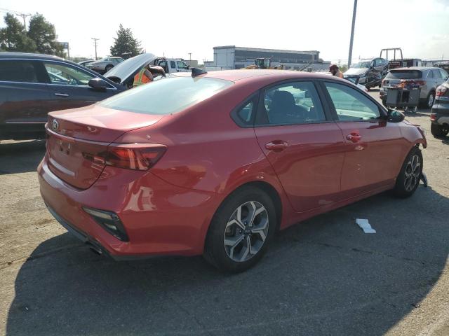 3KPF24AD2KE034450 - 2019 KIA FORTE FE წითელი ფოტო 3