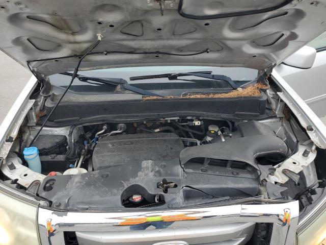 5FNYF4H50BB079151 - 2011 HONDA PILOT EXL SILVER photo 12