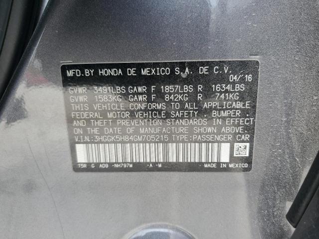 3HGGK5H84GM705215 - 2016 HONDA FIT EX Grau Foto 13