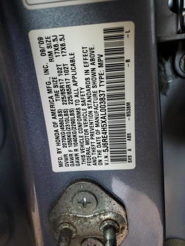5J6RE4H5XAL003837 - 2010 HONDA CR-V EX Blau Foto 12
