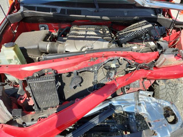 5TFCV54117X002159 - 2007 TOYOTA TUNDRA DOUBLE CAB SR5 RED photo 11