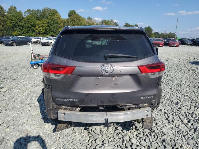 5TDJZRFHXKS582247 - 2019 TOYOTA HIGHLANDER SE ნაცრისფერი ფოტო 6