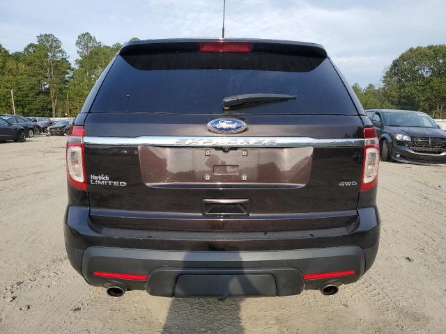 1FM5K8F86DGC42814 - 2013 FORD EXPLORER LIMITED BROWN photo 6