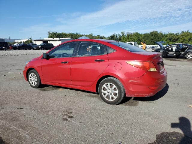KMHCT4AEXCU065310 - 2012 HYUNDAI ACCENT GLS RED photo 2