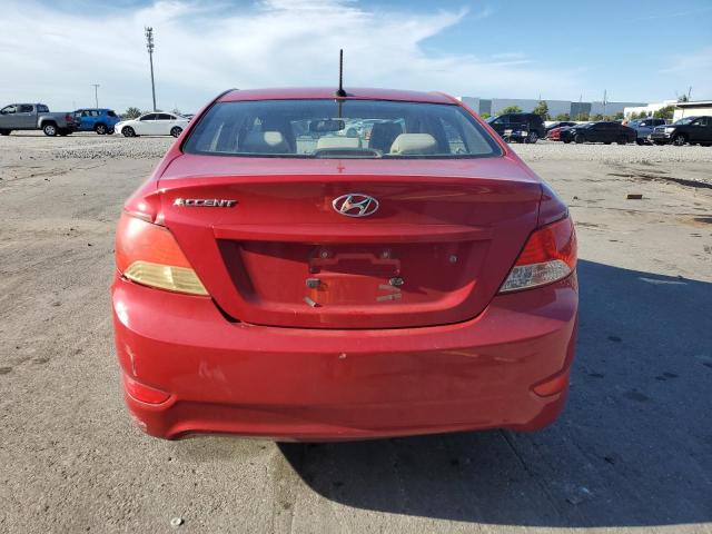 KMHCT4AEXCU065310 - 2012 HYUNDAI ACCENT GLS RED photo 6