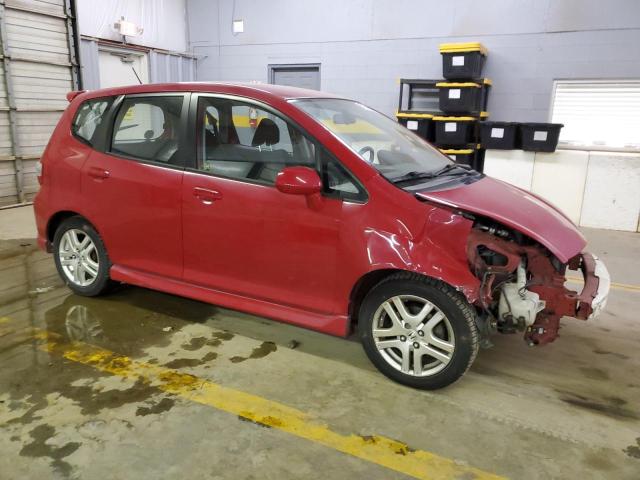 JHMGD37698S070206 - 2008 HONDA FIT SPORT RED photo 4