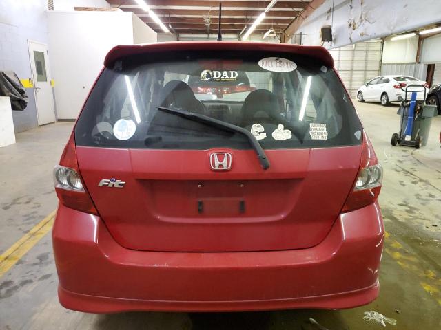 JHMGD37698S070206 - 2008 HONDA FIT SPORT RED photo 6