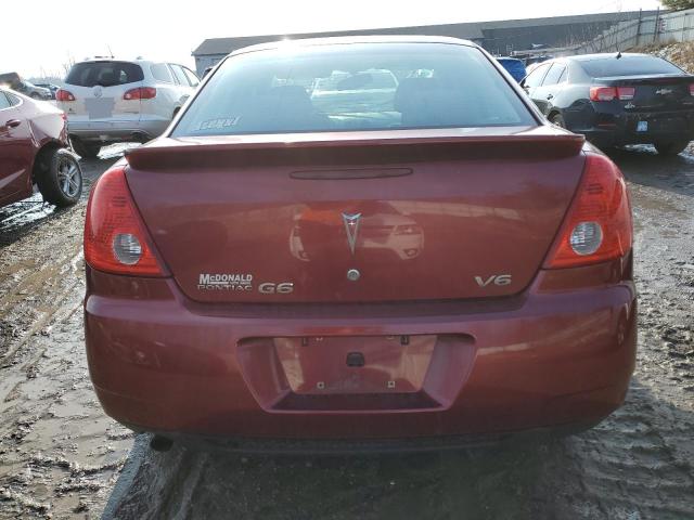 1G2ZJ57N594252176 - 2009 PONTIAC G6 RED photo 6