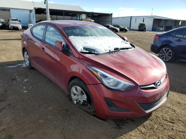 5NPDH4AE3GH677505 - 2016 HYUNDAI ELANTRA SE RED photo 4