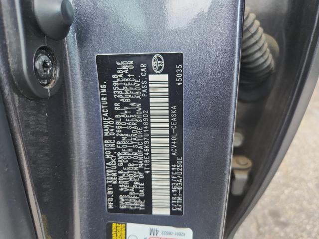 4T1BE46K97U148902 - 2007 TOYOTA CAMRY CE GRAY photo 12
