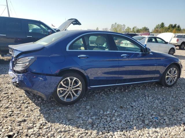 55SWF4KB2JU260741 - 2018 MERCEDES-BENZ C 300 4MATIC BLUE photo 3