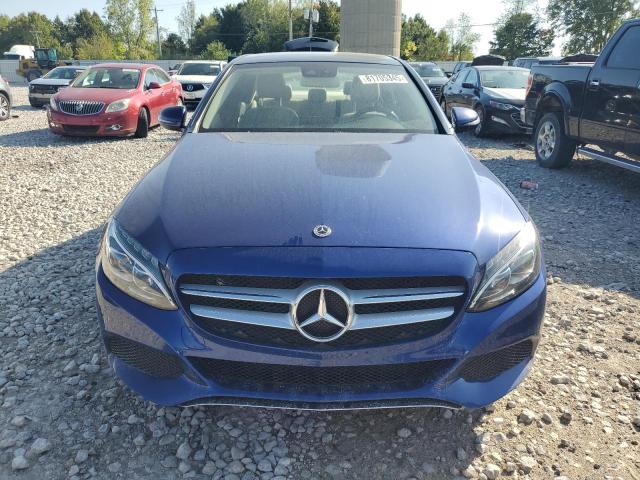 55SWF4KB2JU260741 - 2018 MERCEDES-BENZ C 300 4MATIC BLUE photo 5
