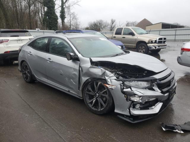 SHHFK7H96HU426741 - 2017 HONDA CIVIC SPORT TOURING SILVER photo 4