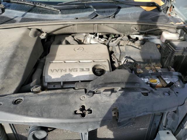 2T2GA31U54C010884 - 2004 LEXUS RX 330 GRAY photo 11