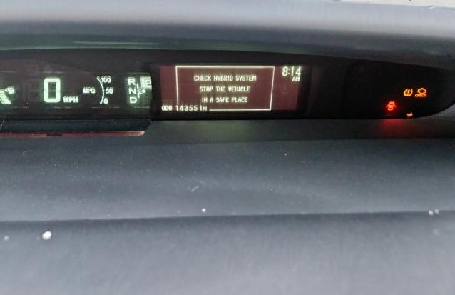 JTDKN3DU4D5589345 - 2013 TOYOTA PRIUS BLACK photo 9